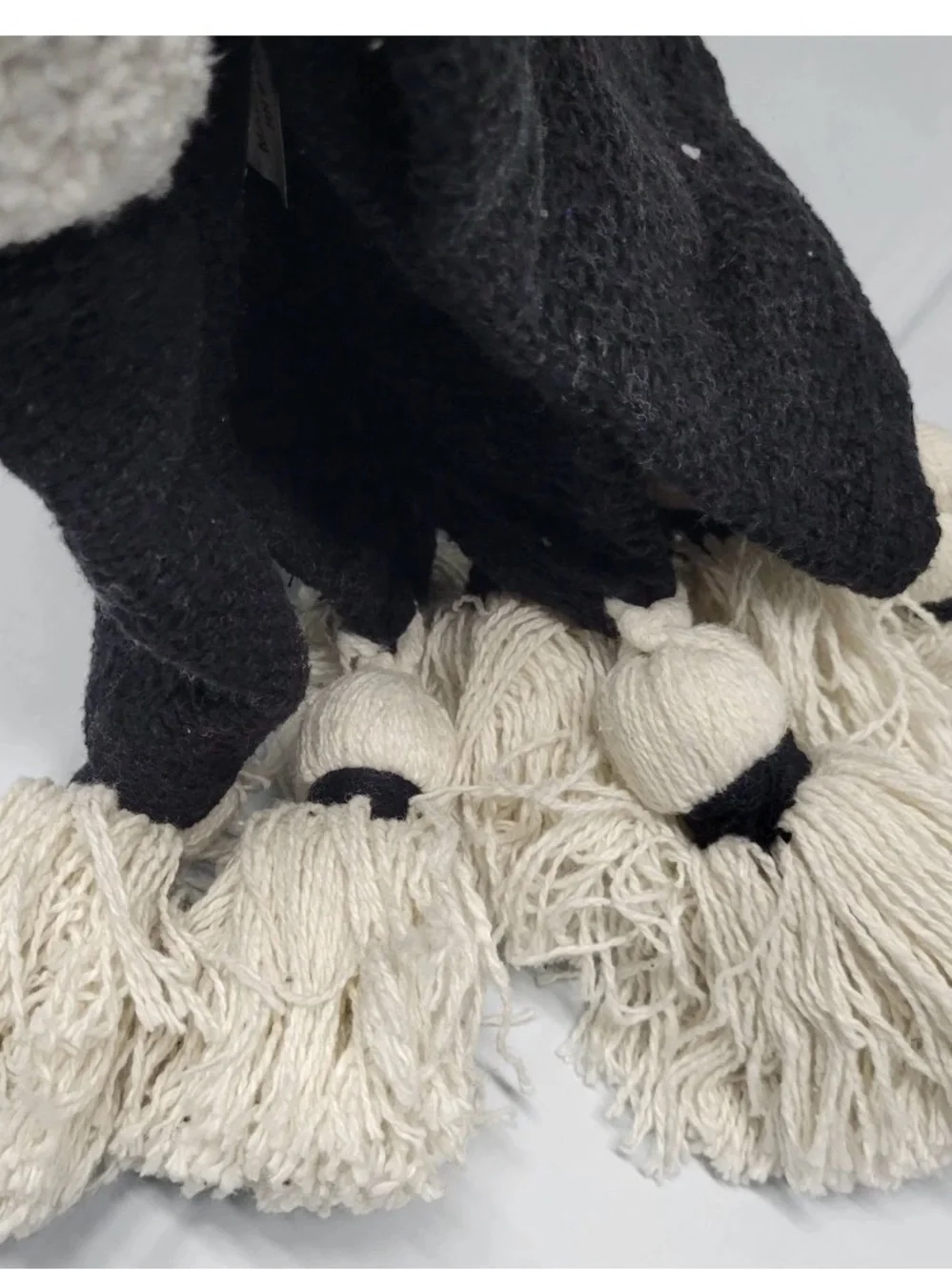 Rachel Zoe Ghost Throw Blanket 50x60 Black White Viral Halloween Tik Tok NWT